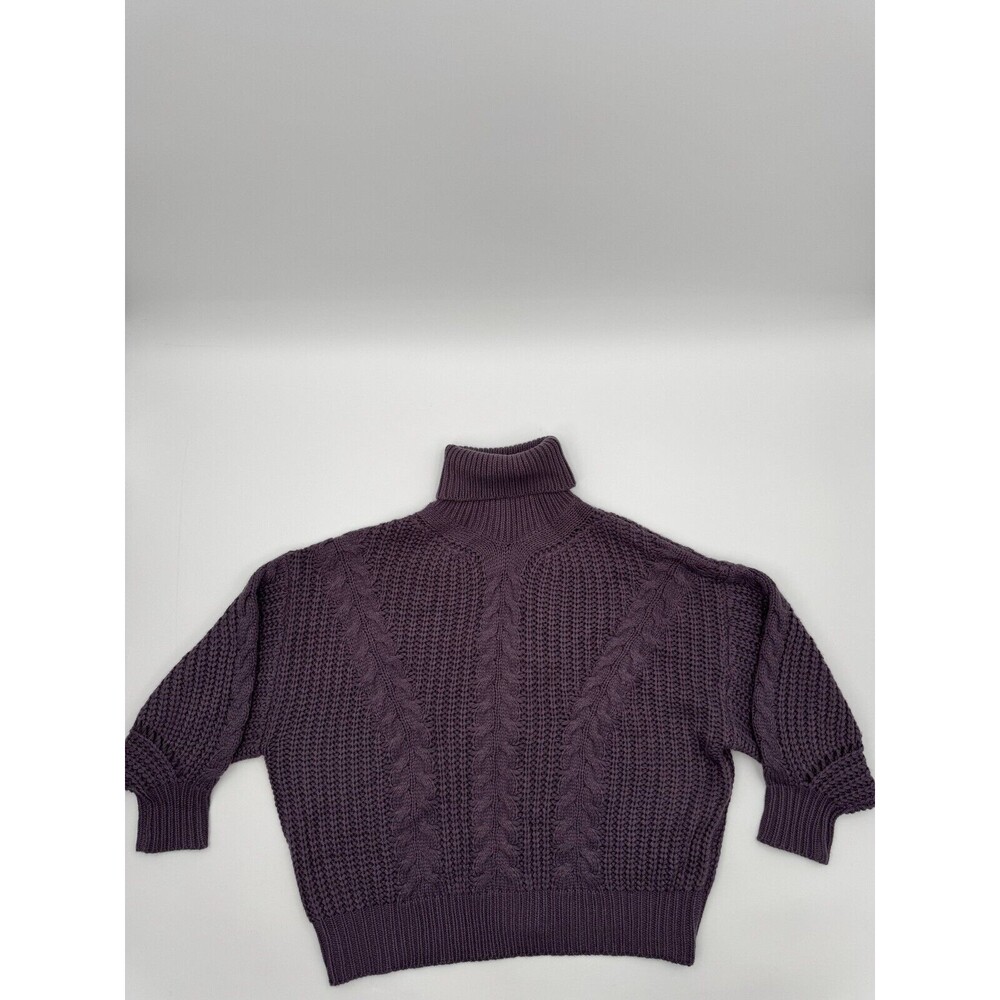 Net. 153 Pullover Sweater Women's M/L Purple Knitted 100% Acrylic Winter Gear